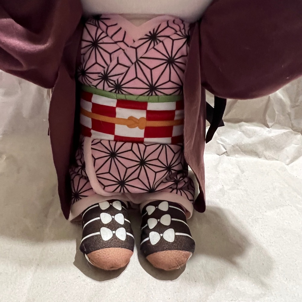 SEGA Nezuko Kamado Plush Demon Slayer Kimetsu no Yaiba Pink Kimono Toy Anime - Picture 3 of 9